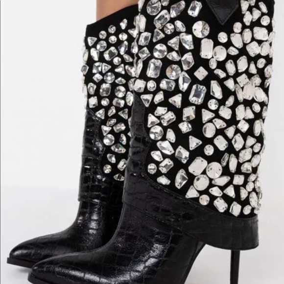 Women rhinestone heels - Picture 4 of 4